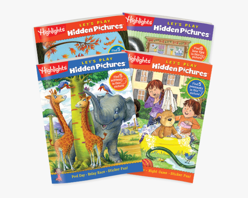 Hidden Pictures Let’s Play 4-book Set - Highlights Let's Play Hidden Pictures Books, HD Png Download