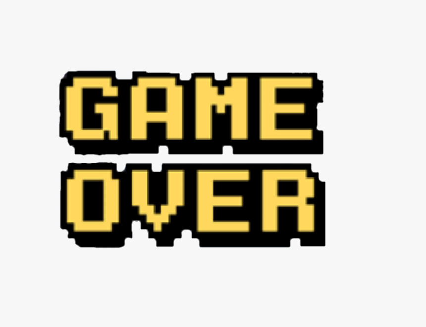 Game Over Png - Game Over Png Yellow, Transparent Png