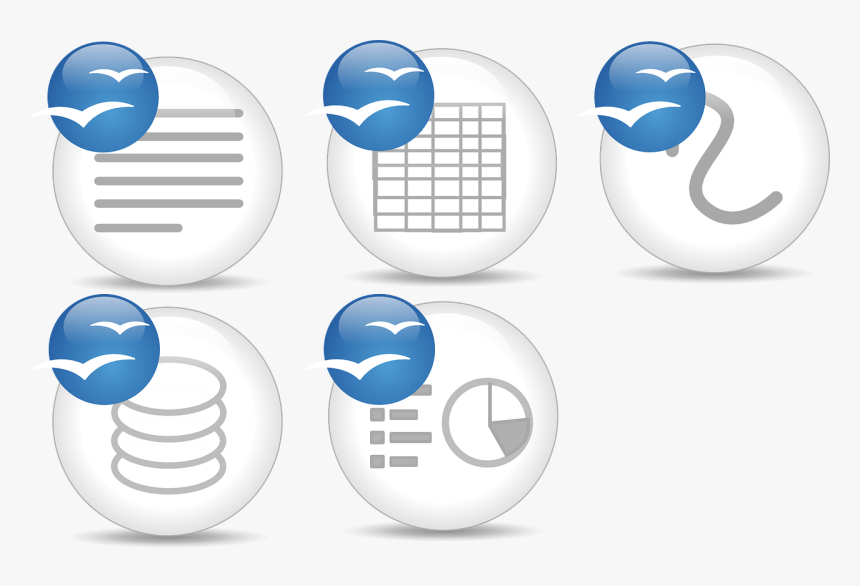 Icons Buttons Glossy Free Photo - Openoffice, HD Png Download