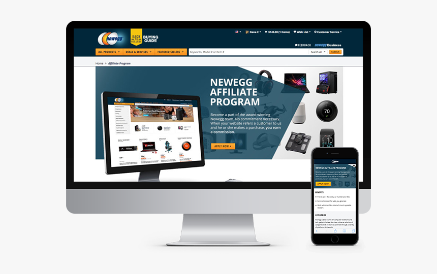 Newegg Affiliate Program - Auto Service, HD Png Download