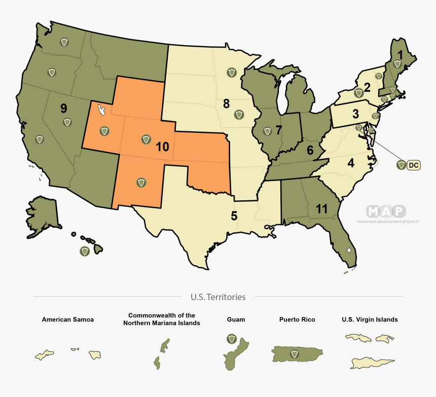 United States Map - Gay Marriage Legal States 2019, HD Png Download