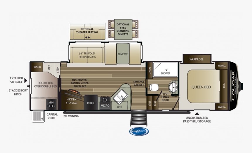 2019 Keystone Cougar 29rdb, HD Png Download
