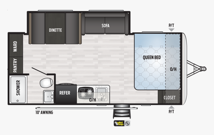2020 Keystone Springdale 1860ss Floor Plan, HD Png Download