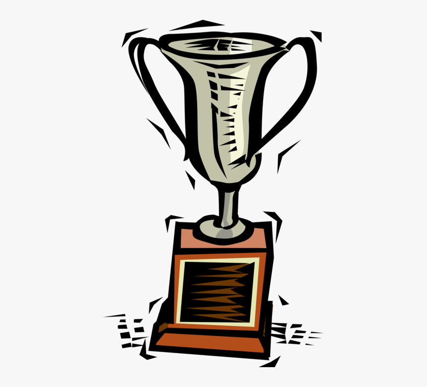 Vector Illustration Of Winner S Trophy Cup Prize Award - Illustration, HD Png Download