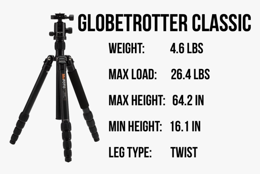 Globetrotter Classic - Tripod, HD Png Download