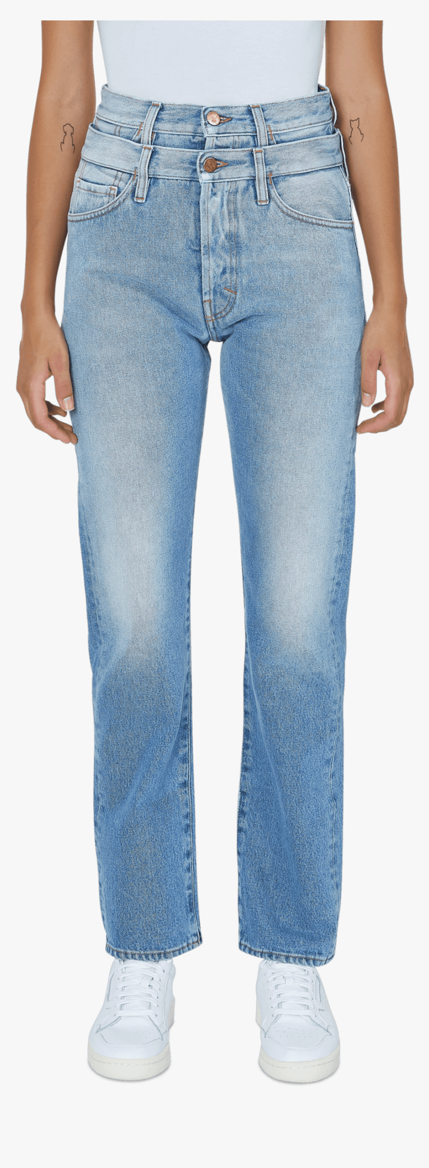 Aries Lily Double Waistband Jeans, HD Png Download