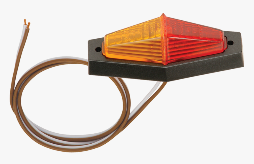 Fender Mount Clearance Light Red/amber W/ Black Base - Wood, HD Png Download