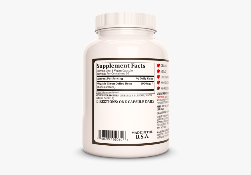 Green Coffee Bean - Dong Quai Supplement Facts, HD Png Download