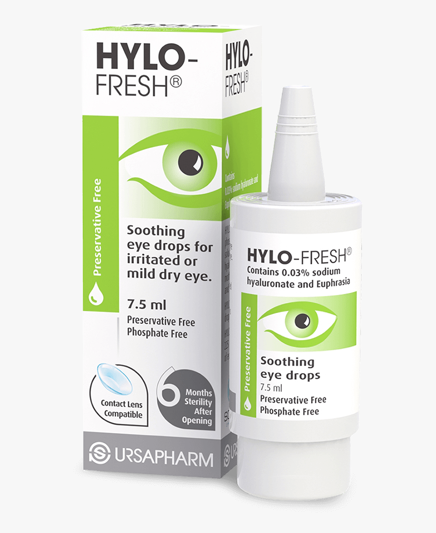 Hylo Fresh Pack And Comod Bottle - Hylo Fresh Eye Drops, HD Png Download
