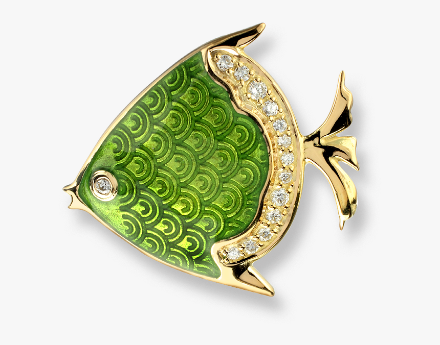 Nicole Barr Designs 18 Karat Gold Angel Fish Necklace - Gold Design Pendant Of Fish, HD Png Download