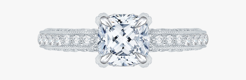 Carizza 18k White Gold Carizza Semi Mount Engagement - Pre-engagement Ring, HD Png Download