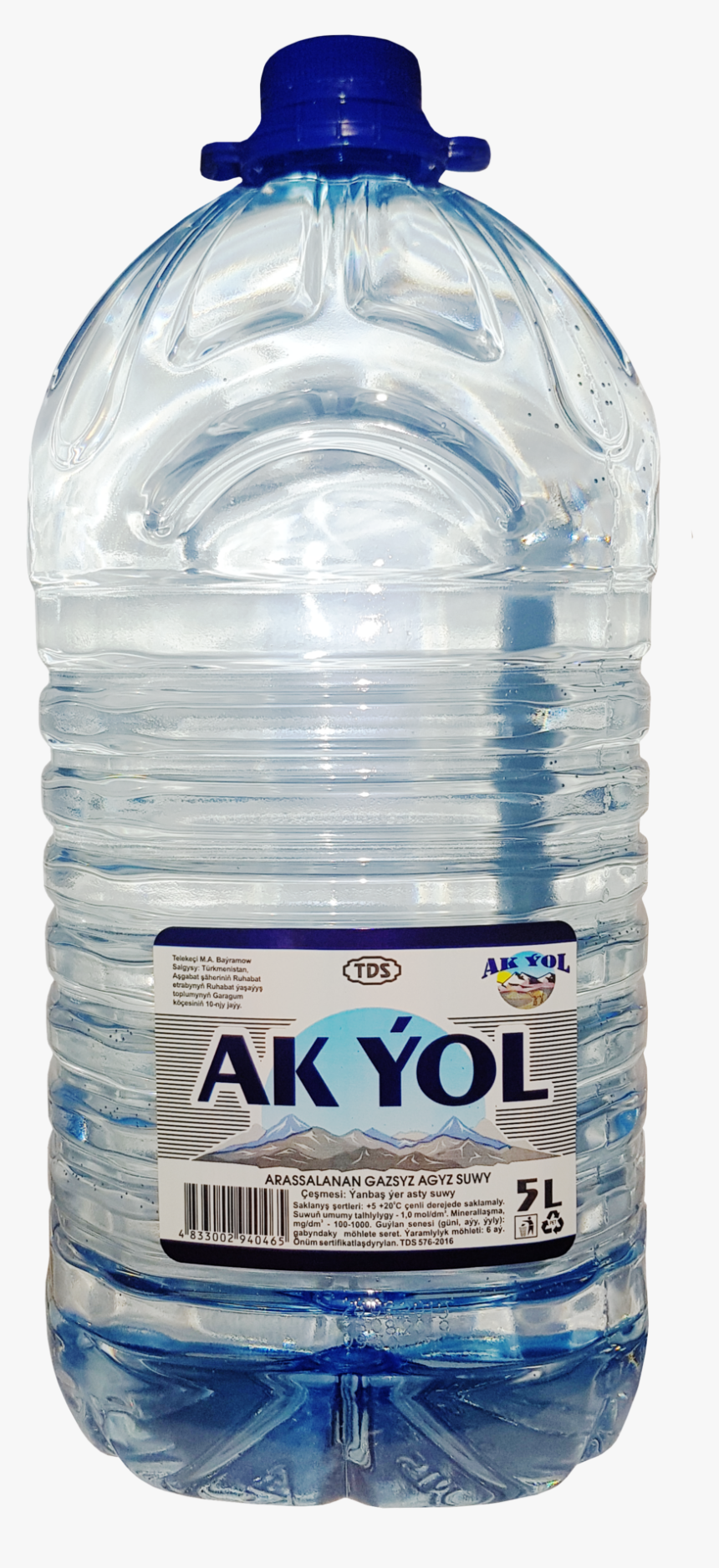 5 Liters - Mineral Water, HD Png Download