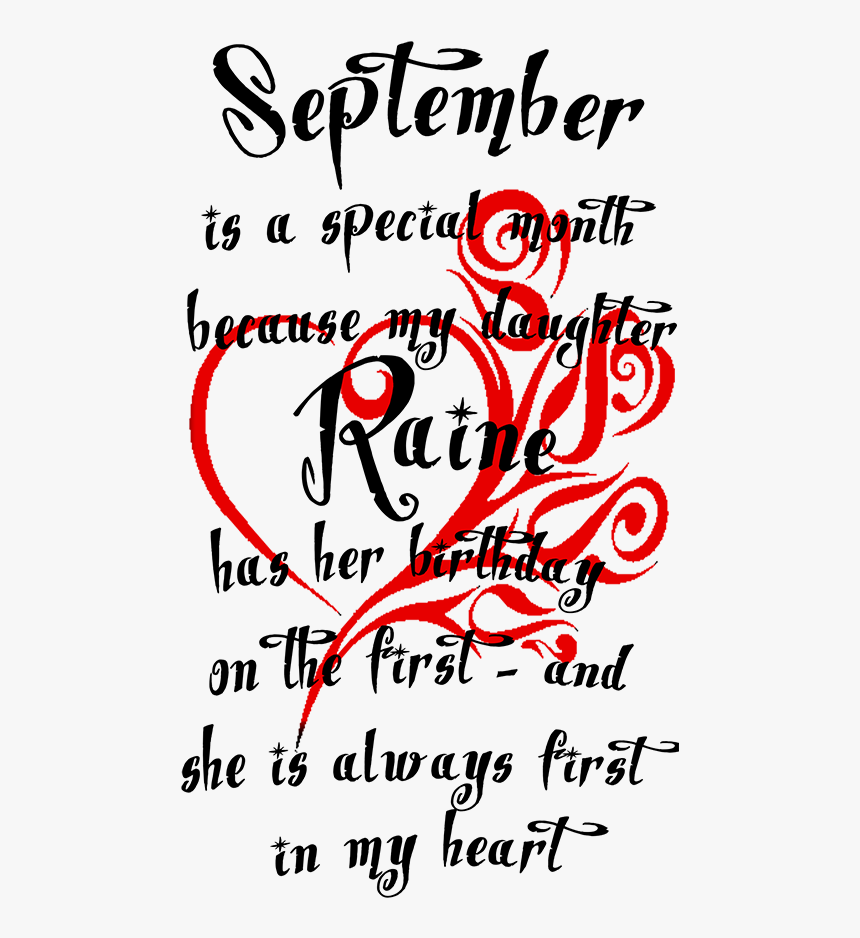 1st September Month Birthday, HD Png Download