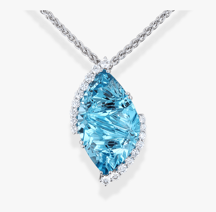 Pieter Andries Hand-carved Blue Topaz Pendant - Pendant, HD Png Download