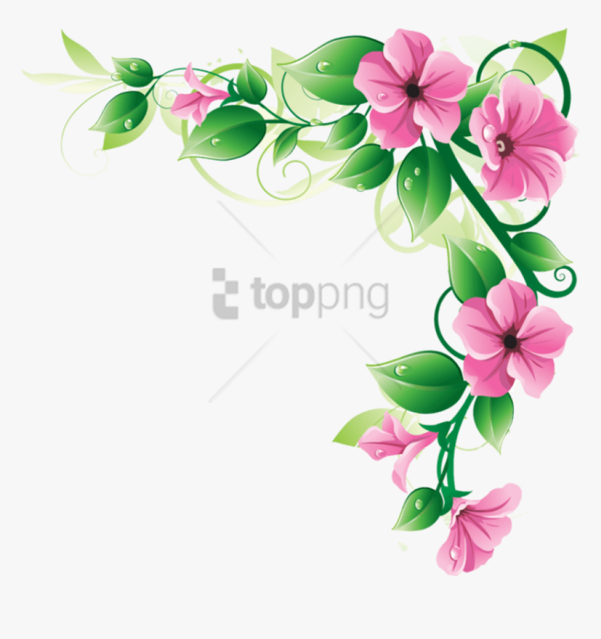 Free Png Flower Borders Png Image With Transparent - Flower Border Png, Png Download
