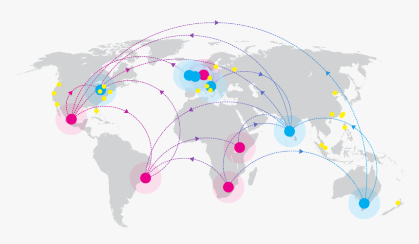 Networkmap - World Map, HD Png Download