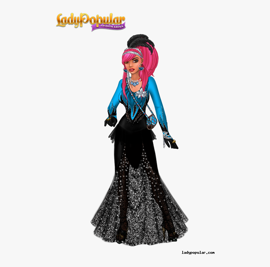 Hostess In Distress -black Parade Engagement Party - Lady Popular, HD Png Download