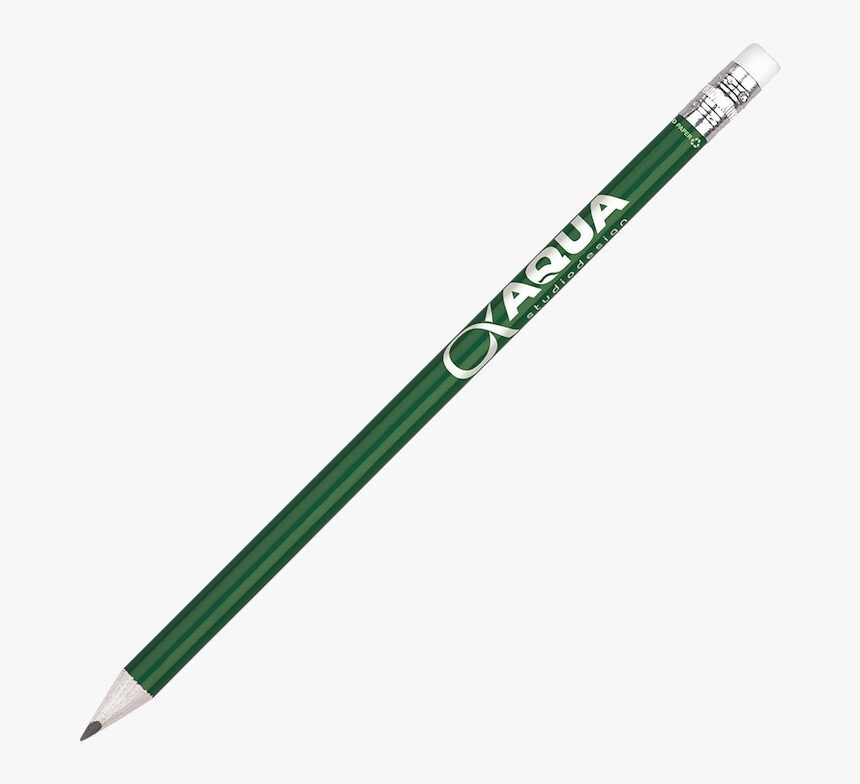 Recycled Paper Pencil- Green With Printing - Kimberly Pencils, HD Png Download