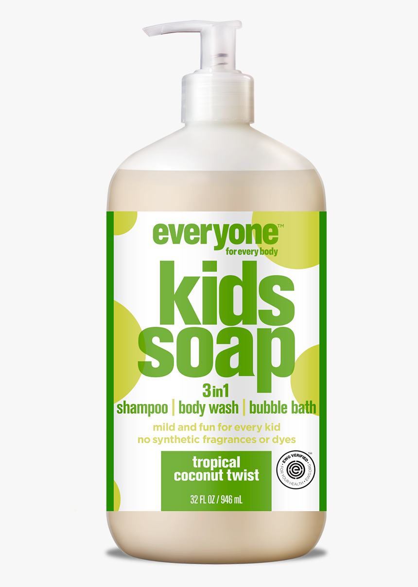 Everyone Kids Soap Tropical Coconut Twist 16oz, HD Png Download