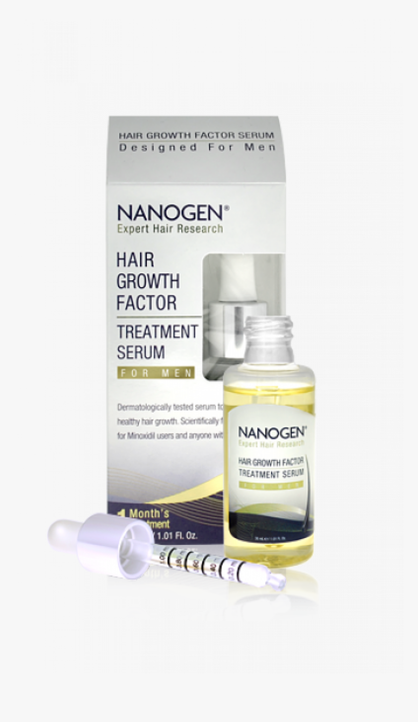 Nanogen Hair Growth Factor Serum For Men, HD Png Download