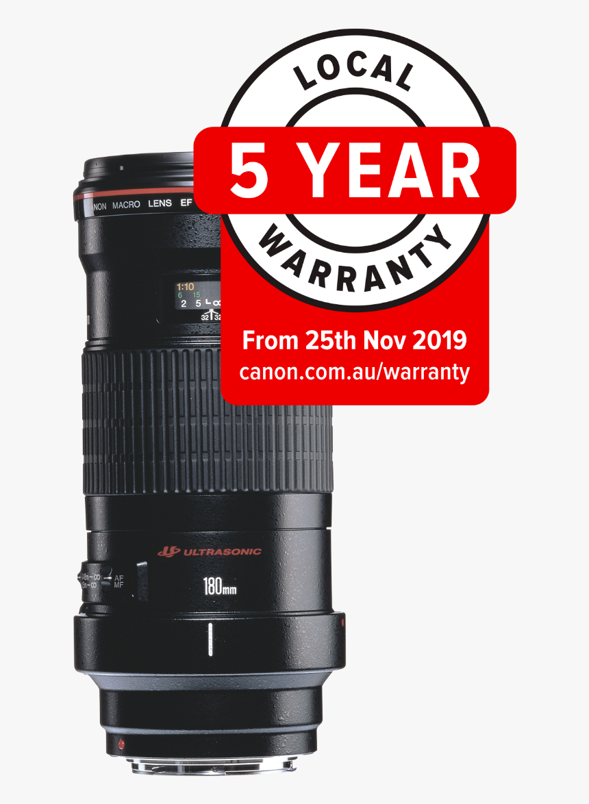 Canon Ef 180mm F/3 - Camera Lens, HD Png Download