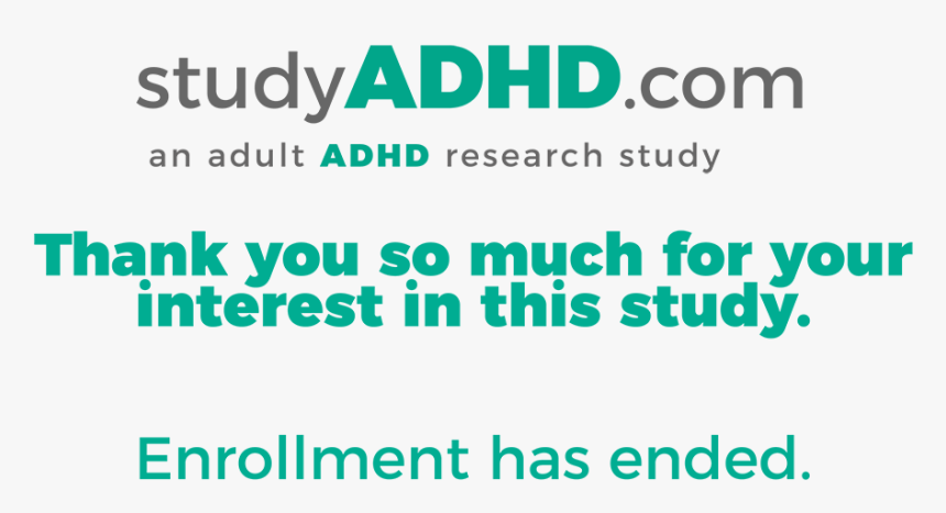 Study Adhd Closed - Parallel, HD Png Download
