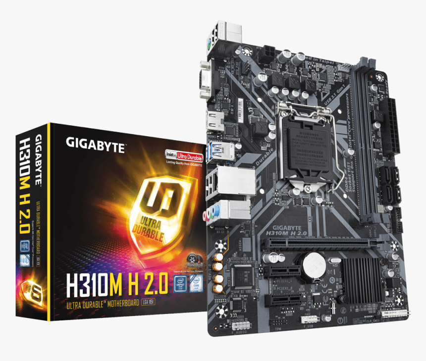 Gigabyte H310m H 2.0, HD Png Download