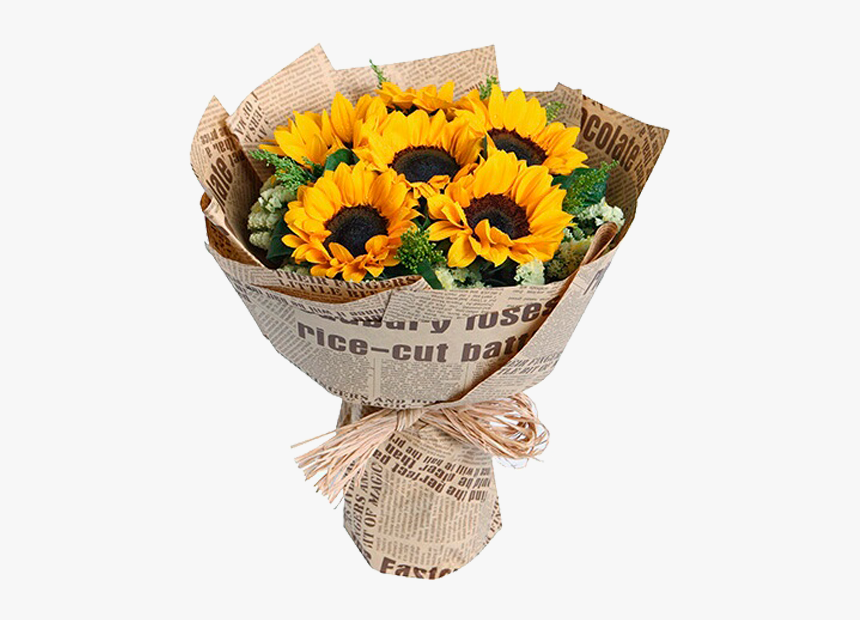 Bouquet Of Sunflowers Png, Transparent Png