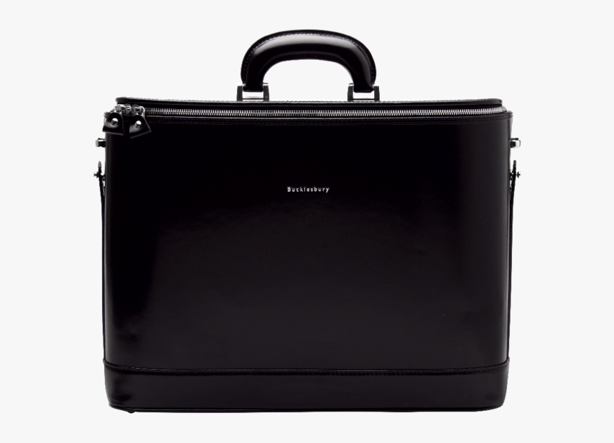 Black Leather Attaché Briefcase And Laptop Bag For - Briefcase, HD Png Download