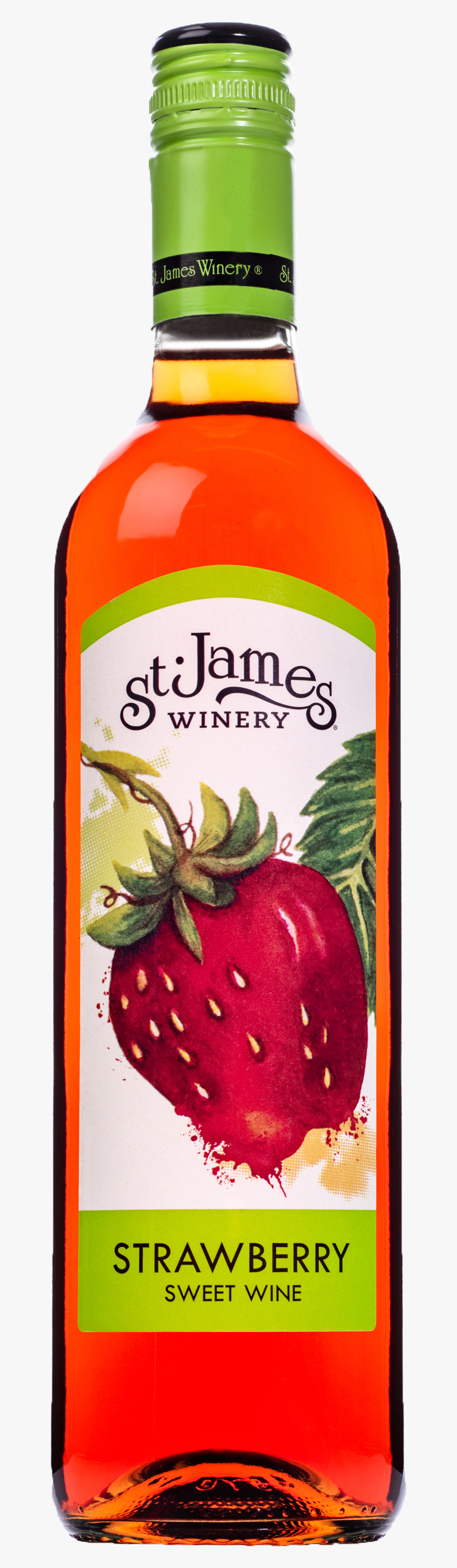 St James Winery Strawberry Wine, HD Png Download