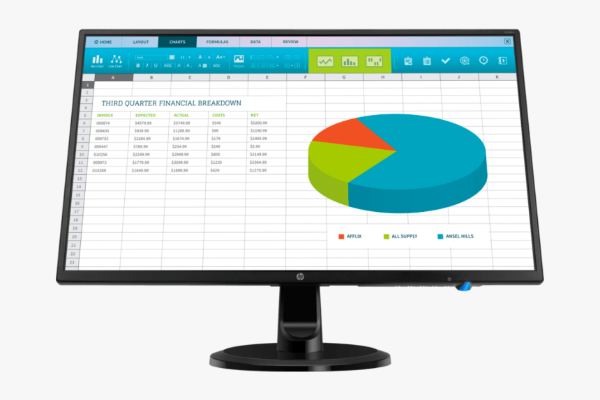 Hp N246v 23.8 Inch Monitor, HD Png Download
