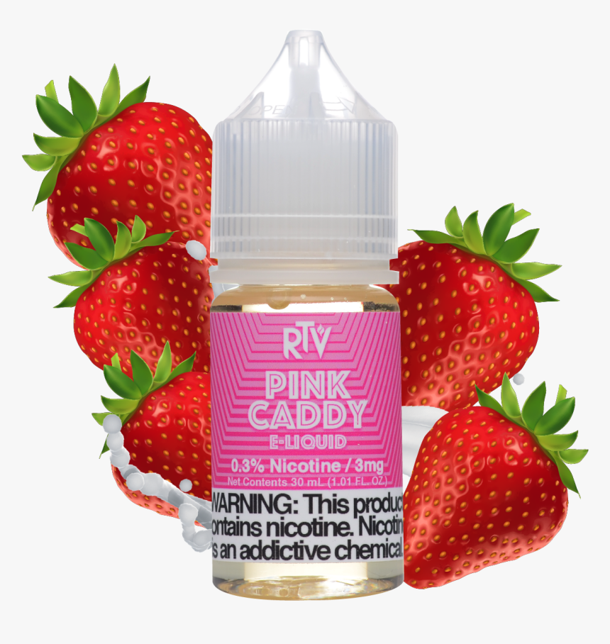E-liquid Pink Caddy - Salt Nic Strawberry Fruity, HD Png Download
