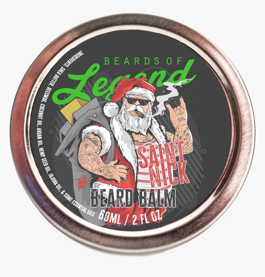 Saint Nick Beard Balm And Oil Combo 
 Data Zoom //cdn - Merry Christmas Tattoo, HD Png Download
