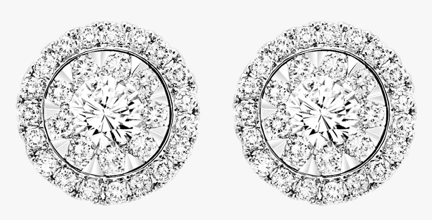 14k Diamond Earring 1/2ctw 
 Class - Precious Setting Diamond Earrings, HD Png Download