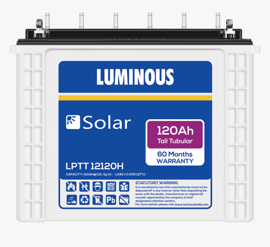 Big-image - Luminous Solar Battery 100ah, HD Png Download