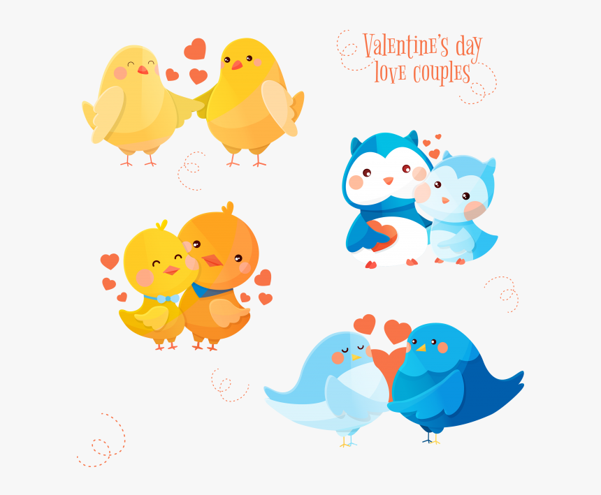 Valentine's Day Animal Couples, HD Png Download