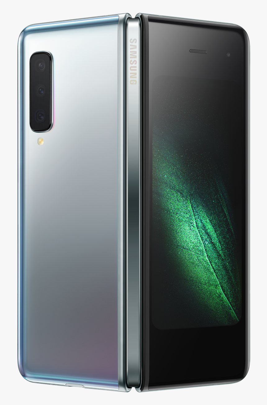 Samsung Galaxy Fold Silver, HD Png Download