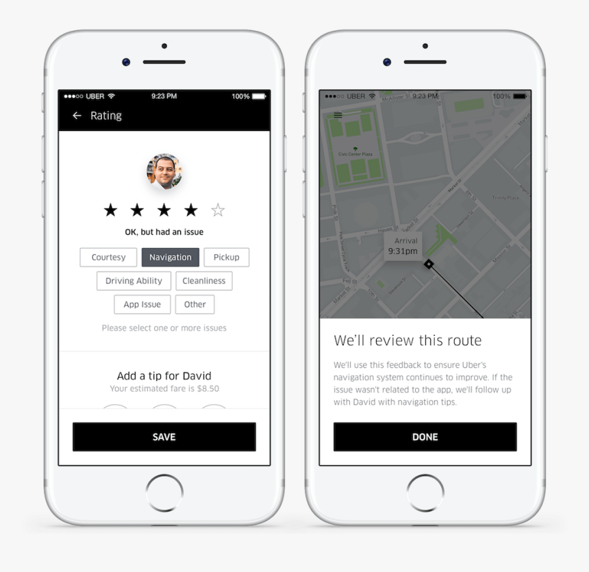 Uber Rate Driver, HD Png Download