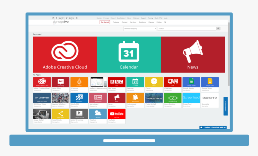 Marketplace Interface Web - Adobe Creative Cloud, HD Png Download