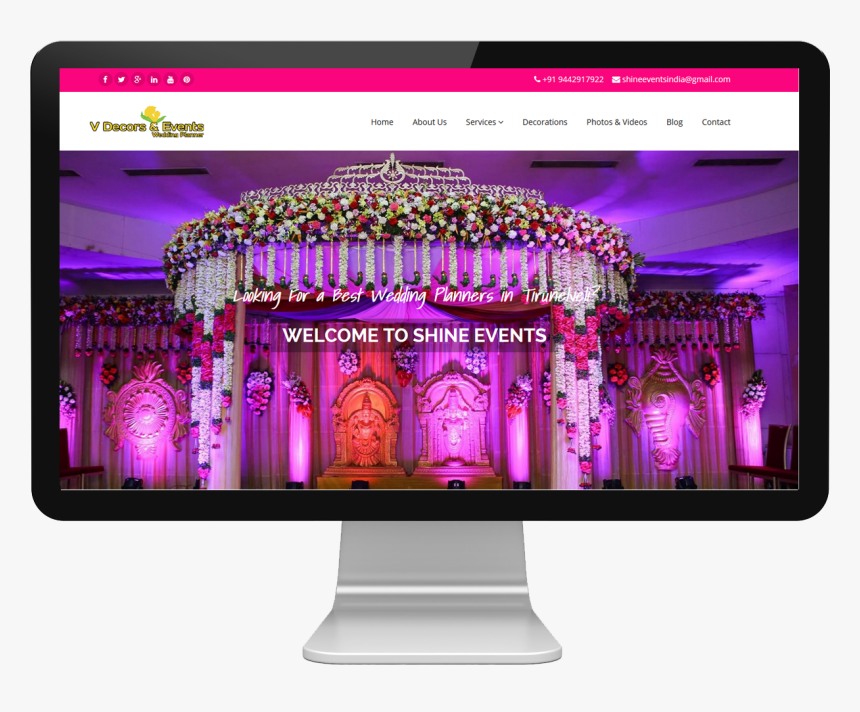 V Decors And Events Wedding Decorators & Planners, HD Png Download