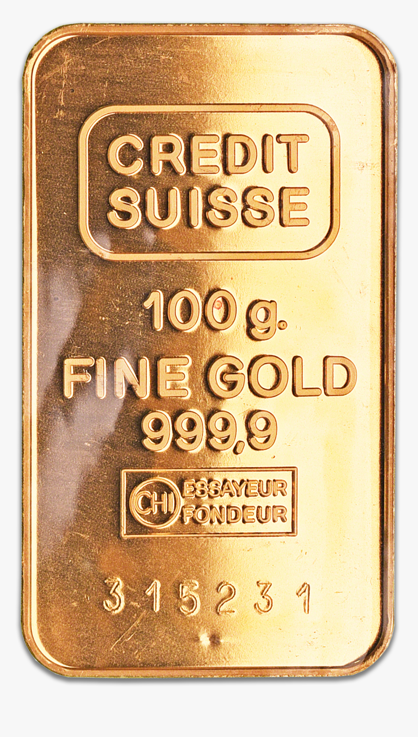 Credit Suisse Gold 100g, HD Png Download