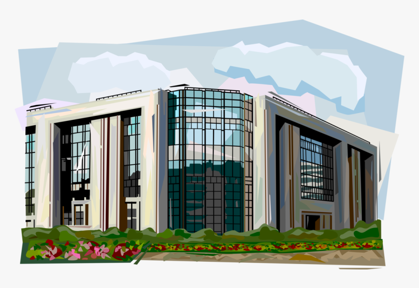 Vector Illustration Of Council Of The European Union - House, HD Png Download
