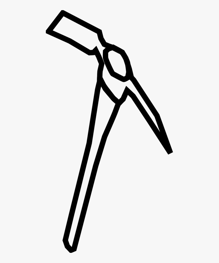 Pick Ice Axe Pickaxe - Hình Vẽ Cái Cuốc, HD Png Download