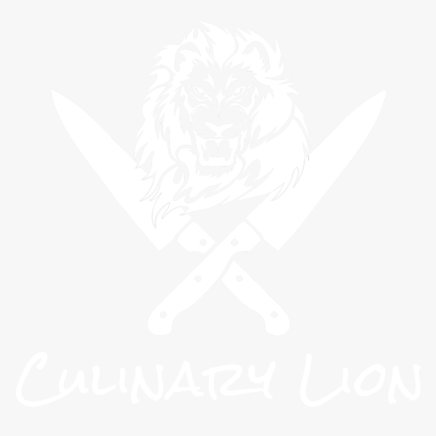Lion S Head With Crossed Knives - Chef Knives Crossed, HD Png Download