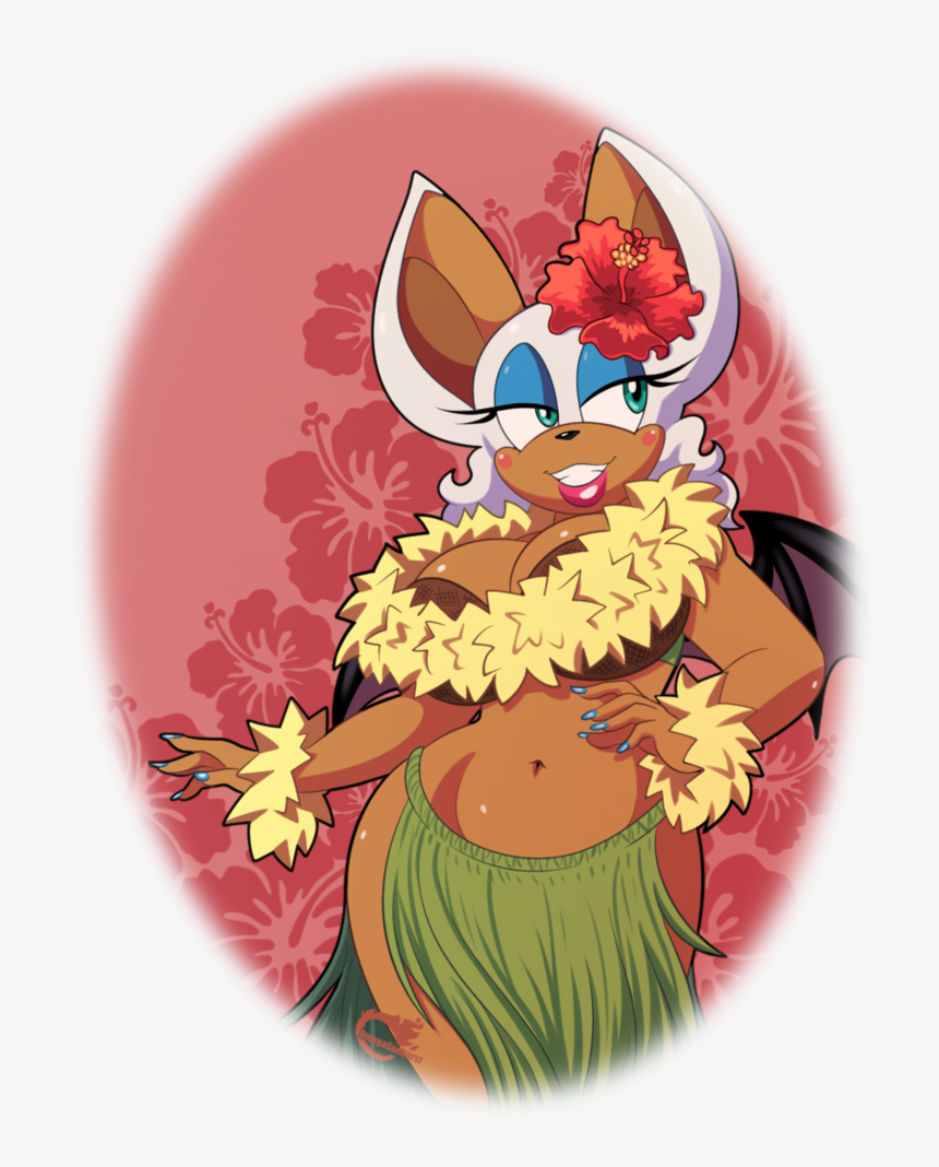 Hula Dancer Rouge Sonic - Furry Pixel Art Bat, HD Png Download