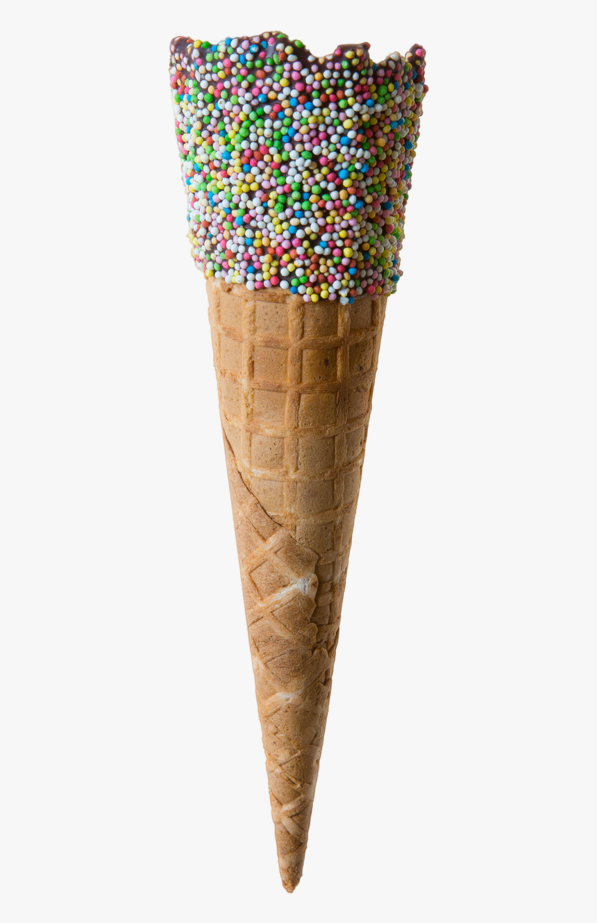 Tall Rainbow Waffle - Ice Cream Cone, HD Png Download