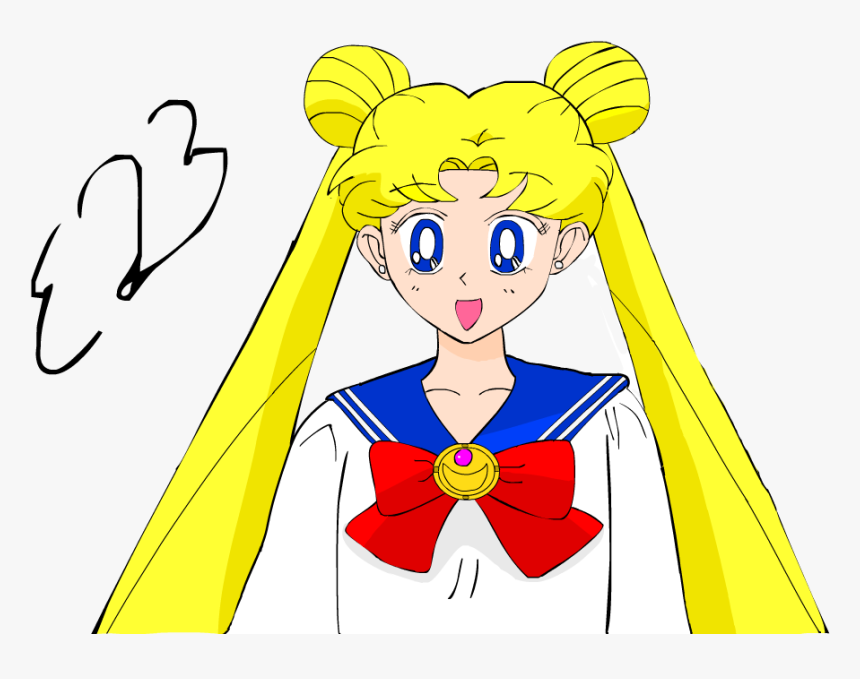 Usagi Tsukino Drawing, HD Png Download