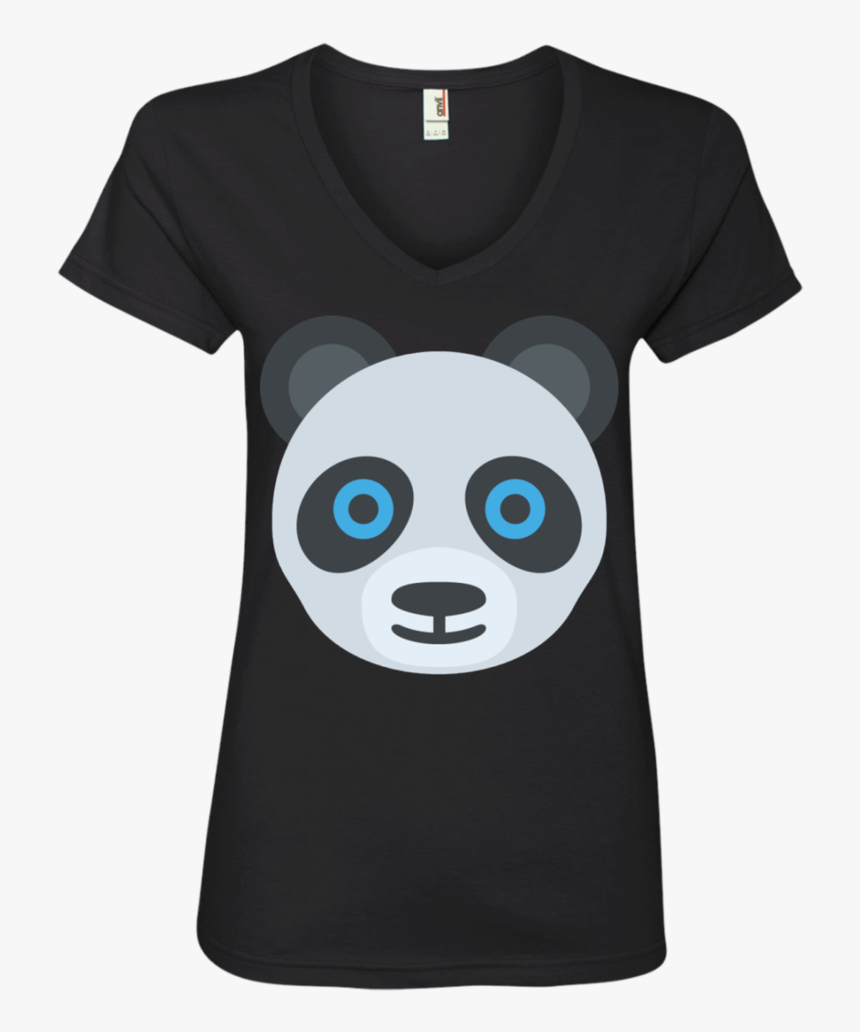 Panda Face Emoji Ladies - T-shirt, HD Png Download
