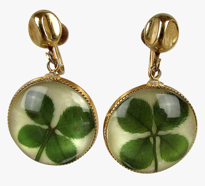 These Vintage Coro Earrings Carry A Lot Of Good Luck - Earrings, HD Png Download