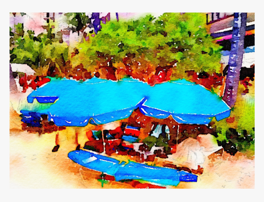 Beach Umbrella 102c Notecard - Visual Arts, HD Png Download